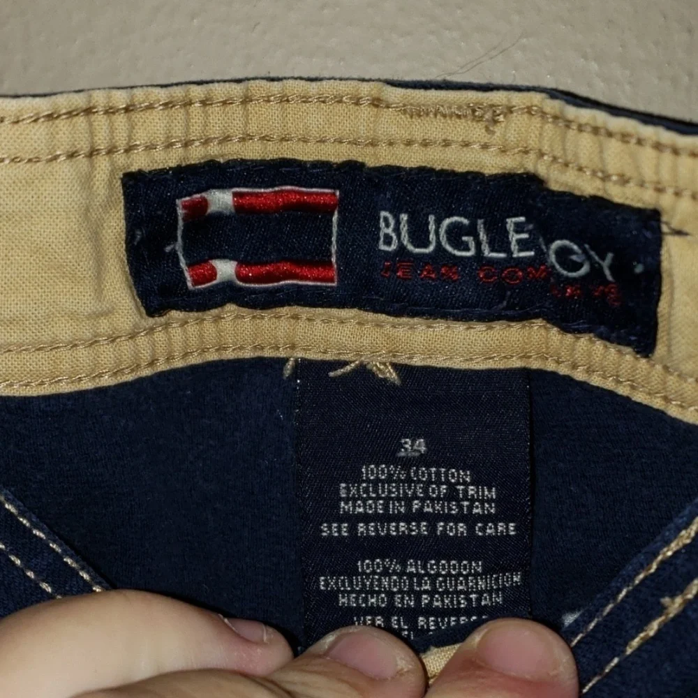 Bugle boy Jean company cargo shorts dark navy blue